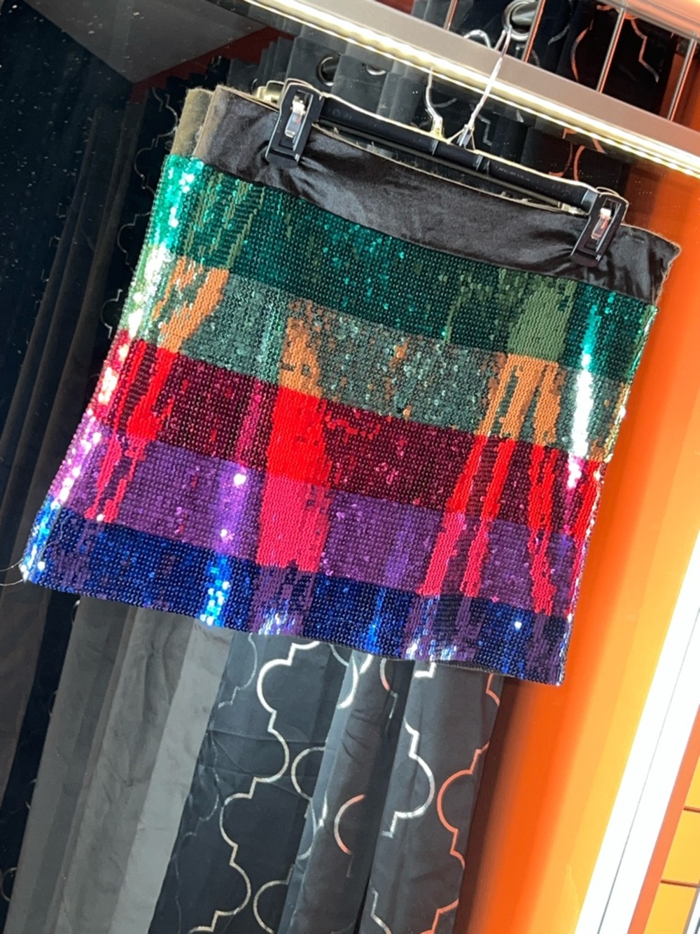 Vintage Y2K Glam Wet Seal Rose Gold Metallic Mini Skirt 🩰✨🪩